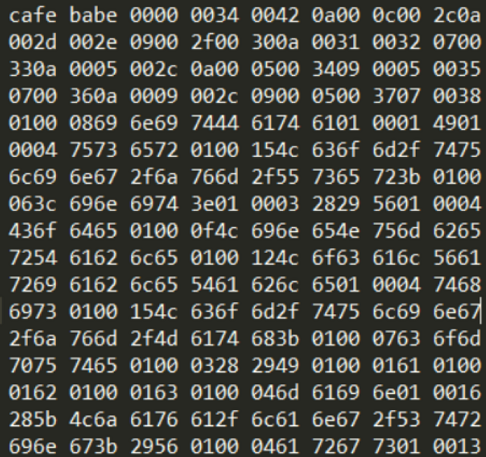 class文件16进制结构